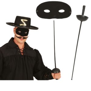 Set Uomo Mascherato maschera con spada